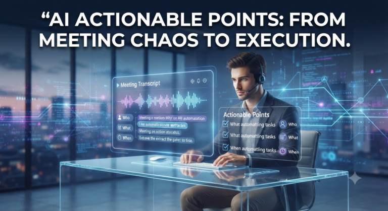 How to Extract Actionable Points Instantly Using AI Meeting Tools and Automation Software