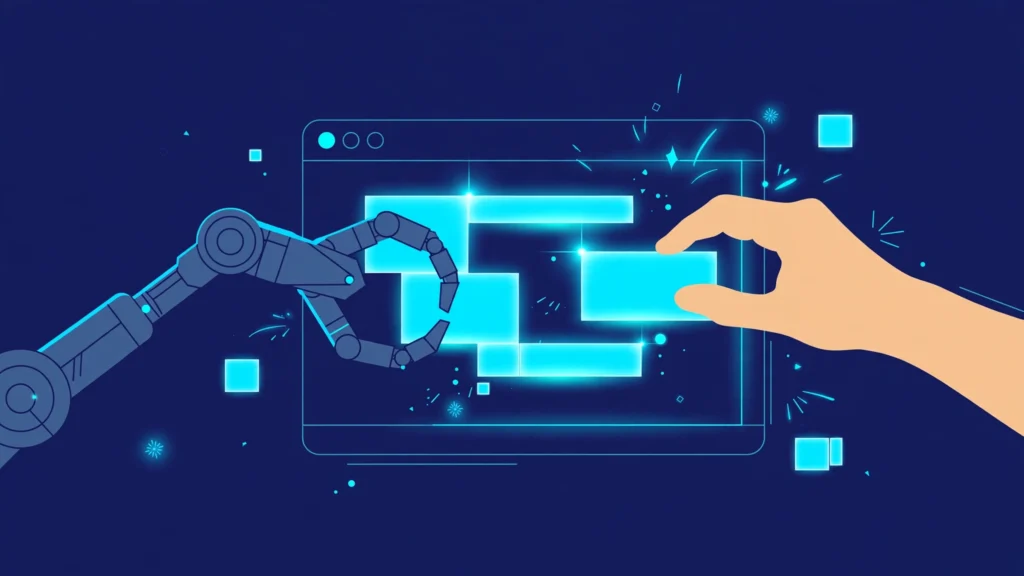 AI coding assistant generating frontend framework code