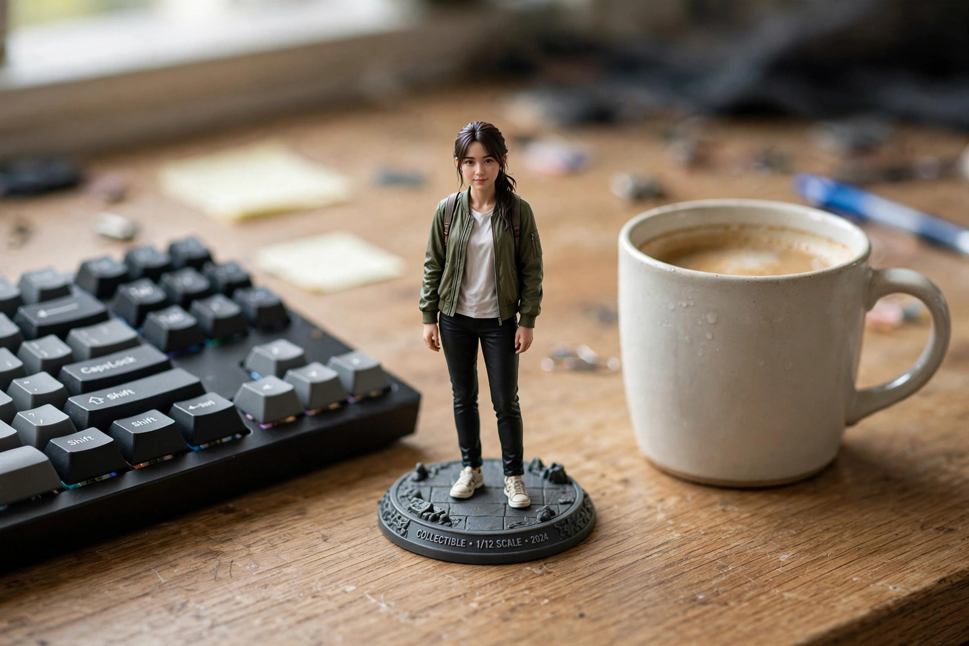 3D collectible figure made from a photo using a Gemini prompt