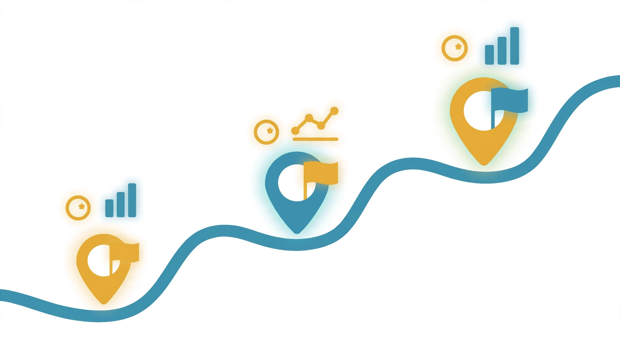 Illustration of startup funding milestones from pre-seed to Series A
