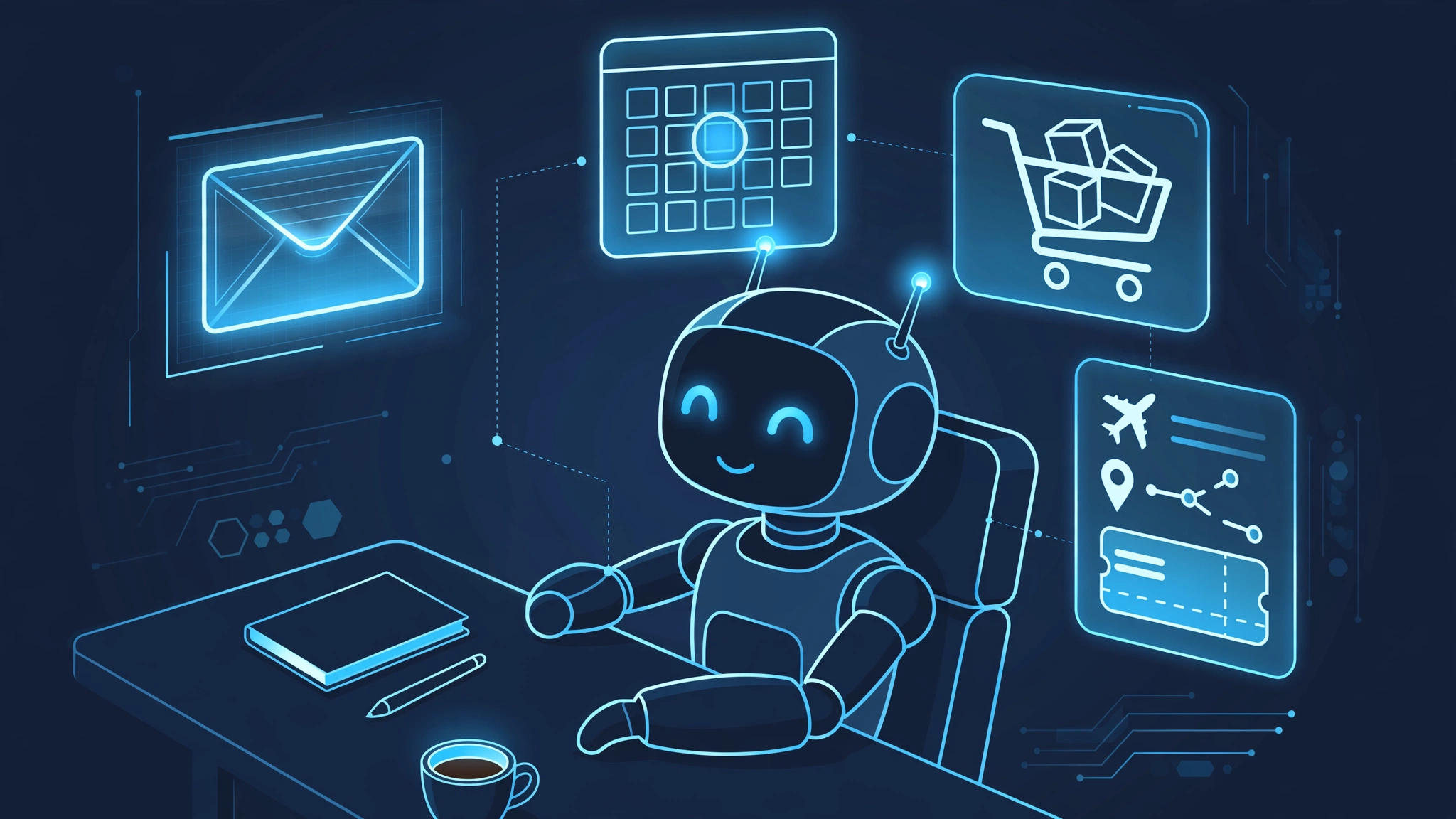 Meta's Muse AI personal agent at work, handling email, calendar, shopping and travel tasks